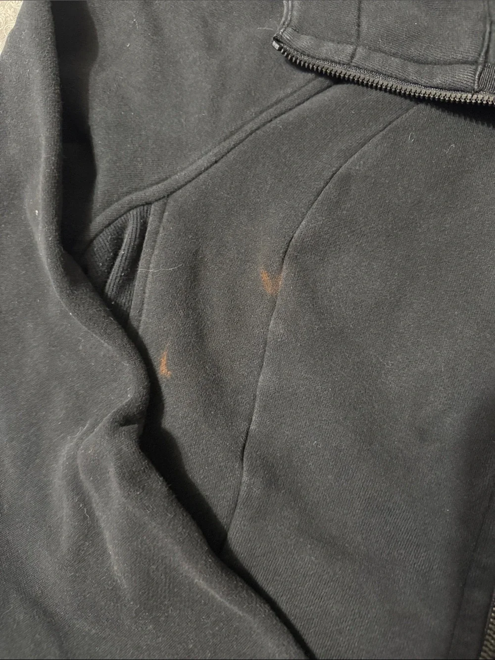 lululemon athletica Black Full-Zip Hooded Jacket